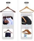 Nature Smile Perchas de madera de lujo para trajes, paquete de 6 perchas de...