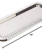 Elegance Arden - Bandeja de tocador con perforación, 15 x 6.5 pulgadas,...