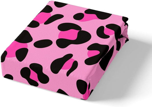 Erosebridal Juego de funda de edredón con estampado de leopardo, tamaño...