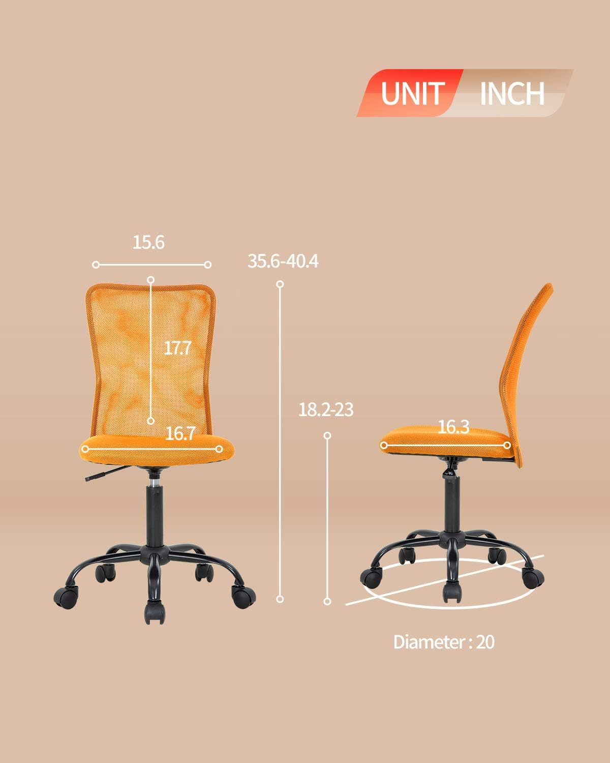 Silla de escritorio ergonómica de malla para computadora, respaldo moderno...