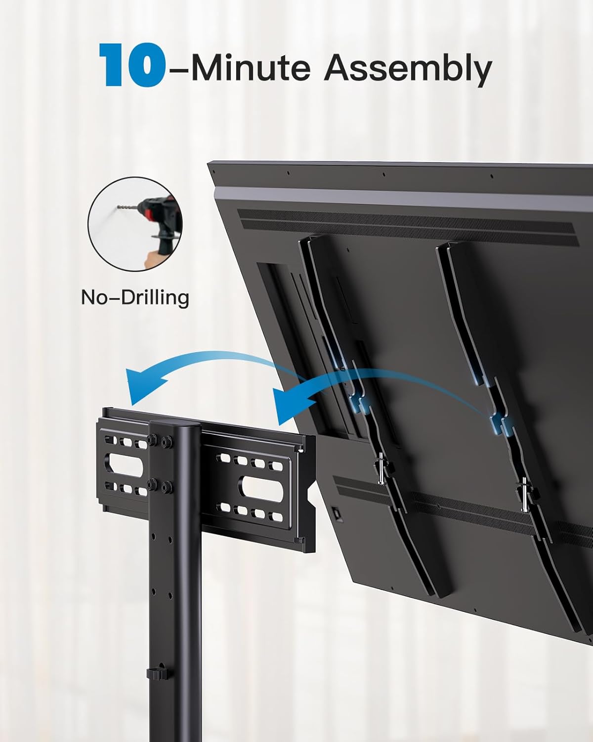 PERLESMITH Soporte universal para TV  Soporte de mesa para televisores LCD LED...