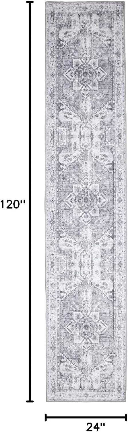Alfombra lavable de 2 x 10 pies, para pasillo, lavandería, cocina, entrada,