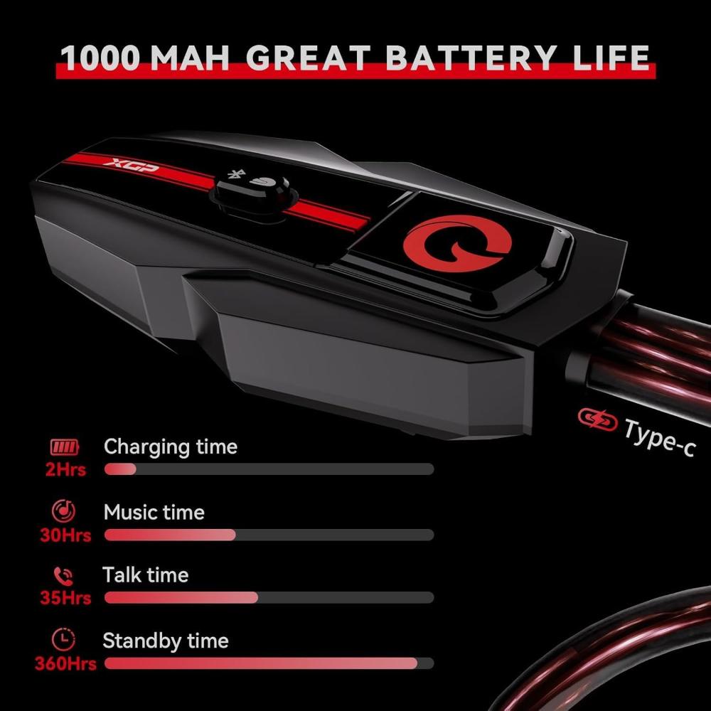 Auriculares Bluetooth para motocicleta V5.2 XGP