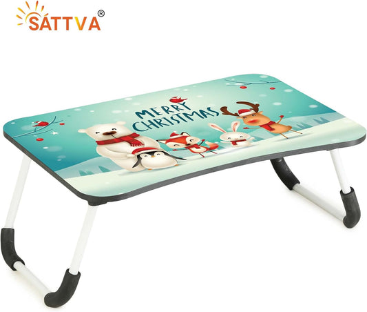 SATTVA Mesa para portátil con estampado multiusos, mesa de estudio, mesa de