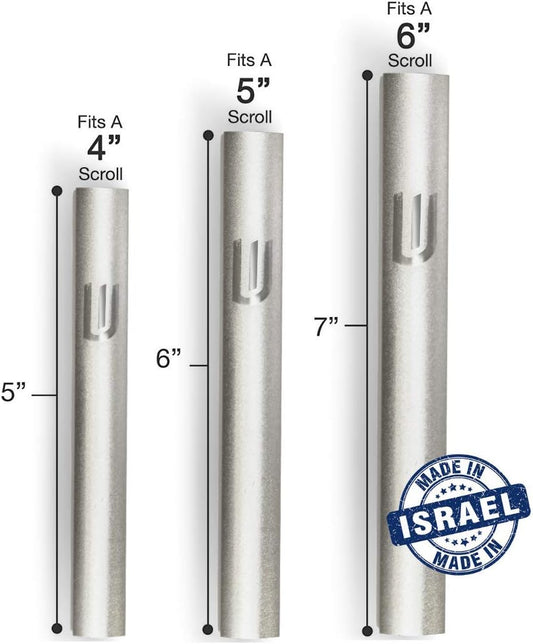 A&S Mezuzot Mezuza - Funda impermeable de aluminio para despegar y pegar, fácil...