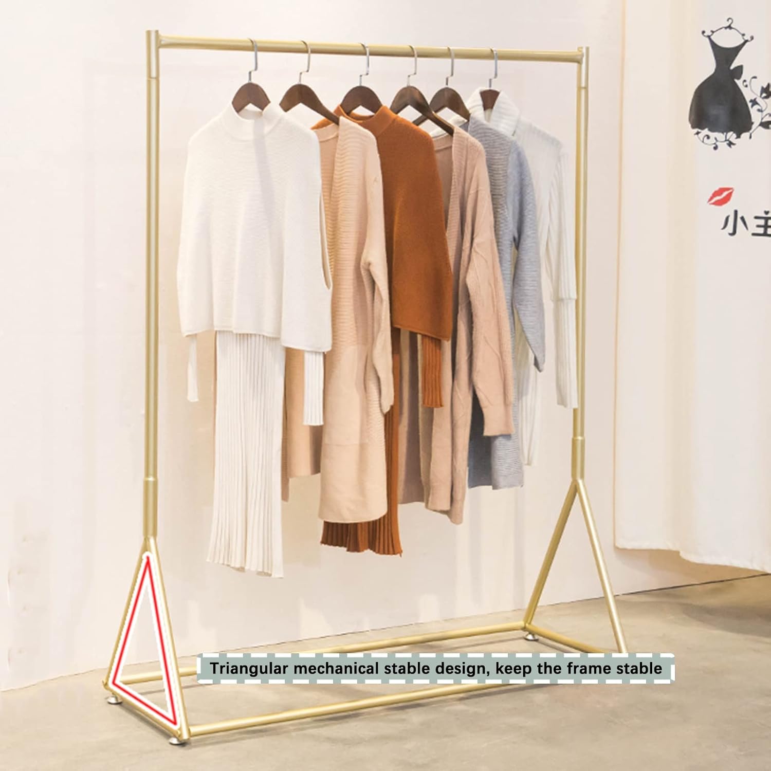 Perchero para ropa, estante de exhibición al por menor, soporte de...