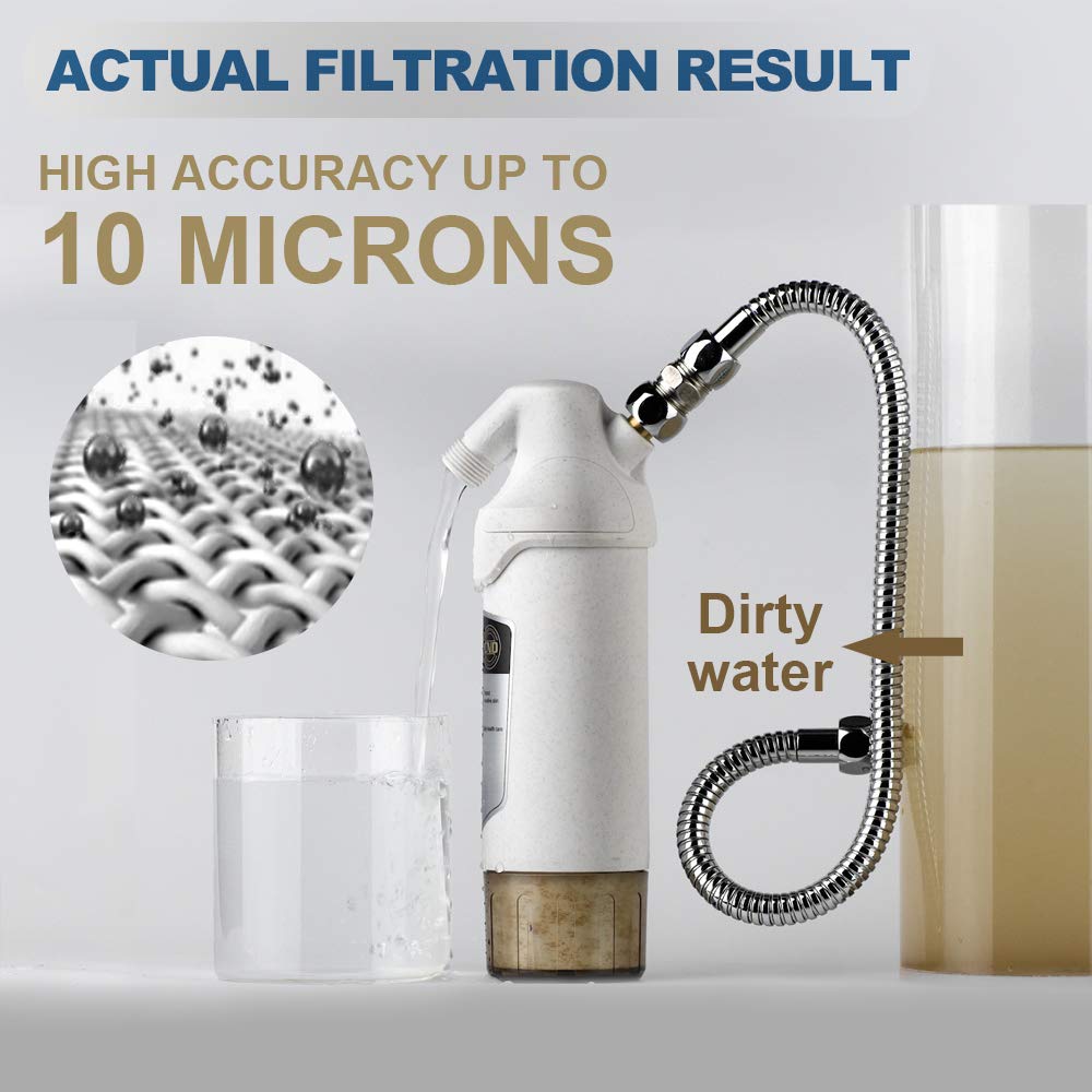 miniwell L720-Plus - Sistema de filtro de ducha para baño de agua dura y pozo,...