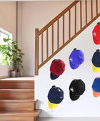 Perchero adhesivo para gorras de béisbol de pared, paquete de 16 ganchos para...