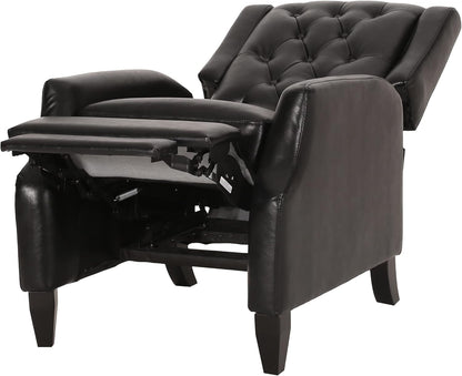 Christopher Knight Home Sadlier Recliner, negro medianoche + marrón oscuro