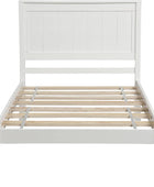 P PURLOVE Base de cama de tamaño individual, cama de plataforma de madera...