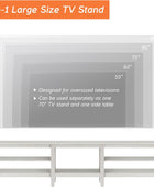 WAMPAT Soporte de TV LED para televisores de hasta 85 pulgadas, 16 centros de...