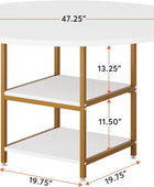 Mesa de comedor de 47 pulgadas, mesas de cocina para comedor, mesa de comedor