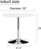 Round Glass Dining Table,35