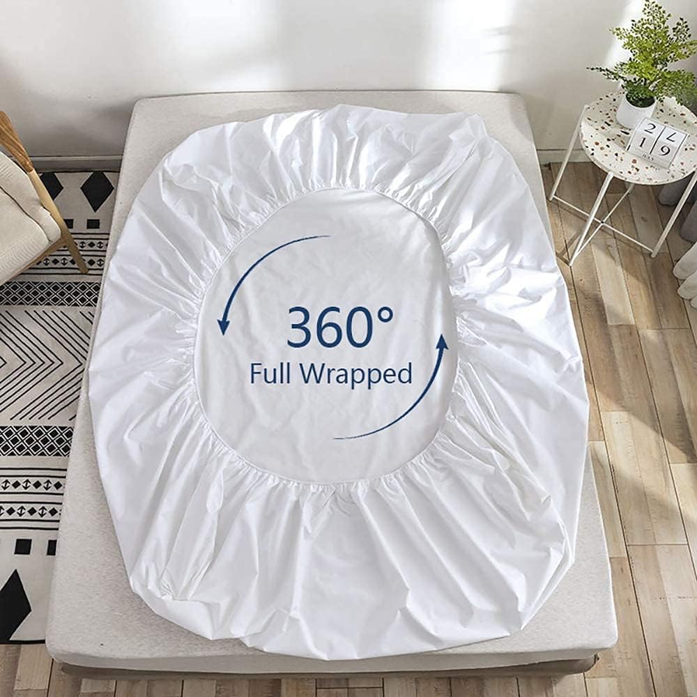 White Queen Fitted Sheet Only Deep Pocket for 18-21 inch Thick Mattress That