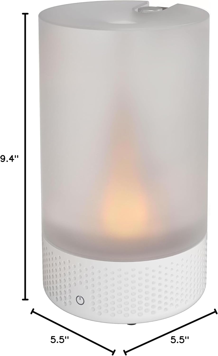 Sharper Image VOTIV 7 Humidificador ultrasónico con luz de vela sin llama,...