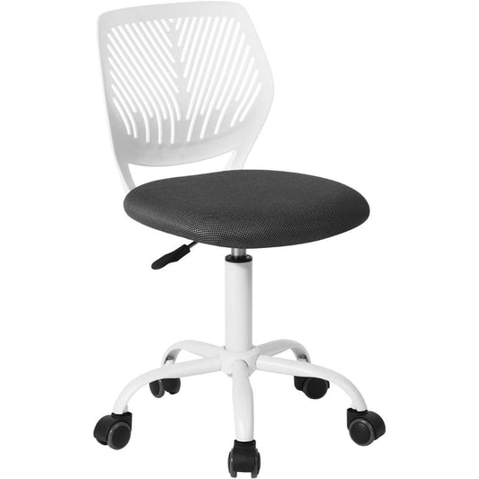 Silla Furniturer, Ergonómica, Siento De Malla Giratoria Con Altura Ajustable