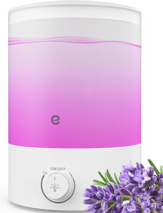 Esemoil Humidificadores para dormitorio, difusor de aceite esencial con luz de...