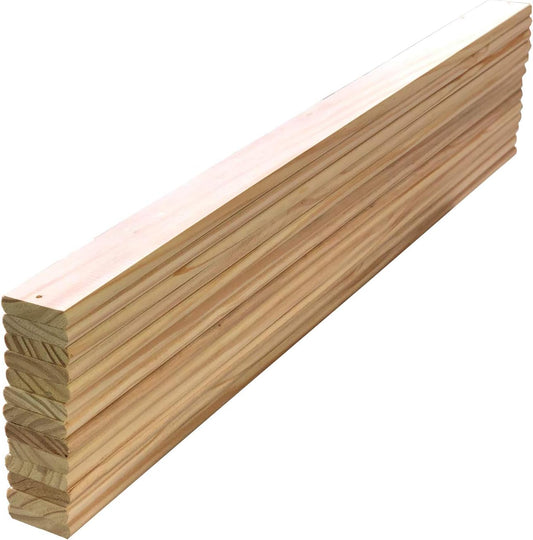 Soporte de colchón de listones de madera de pino macizo, paquete de 13 piezas