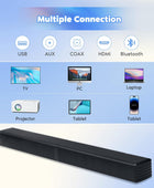 Barra de sonido, altavoces de graves para Smart TV con subwoofer dual sistema...