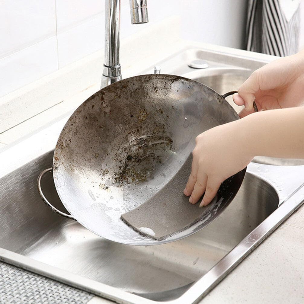 2 rollos Emery Cepillo de limpieza de cocina, esponjas lavables para platos,