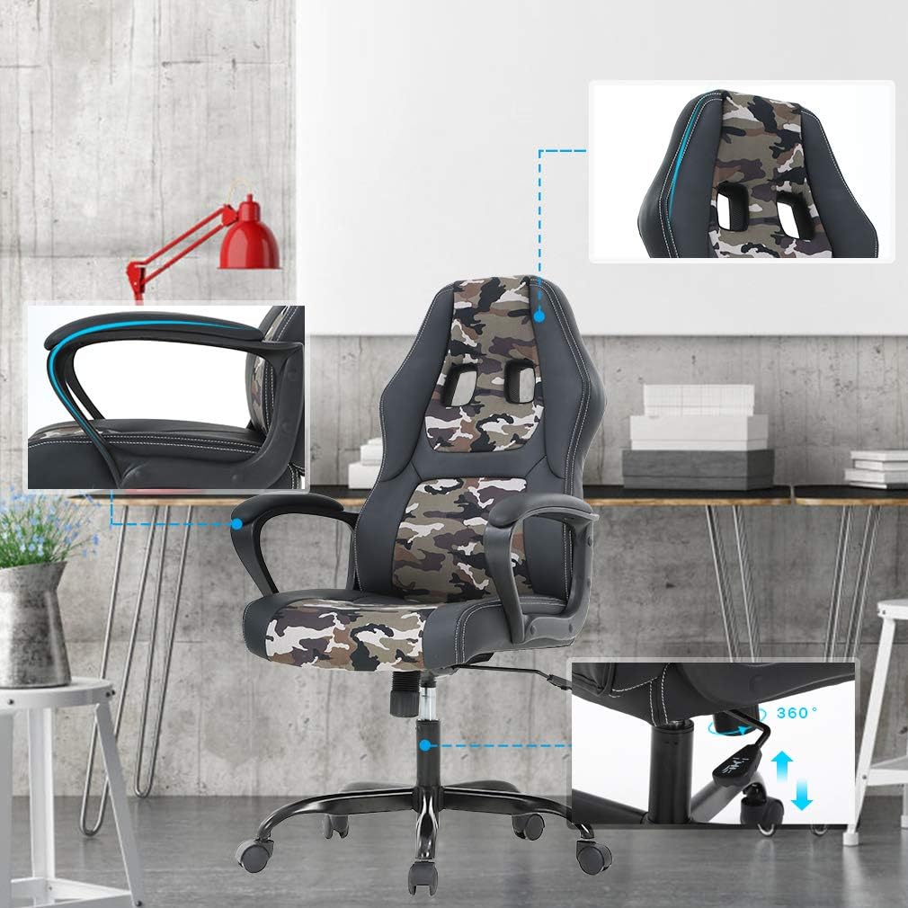 BestOffice - Silla de oficina para escritorio de juegos, silla de juegos de...