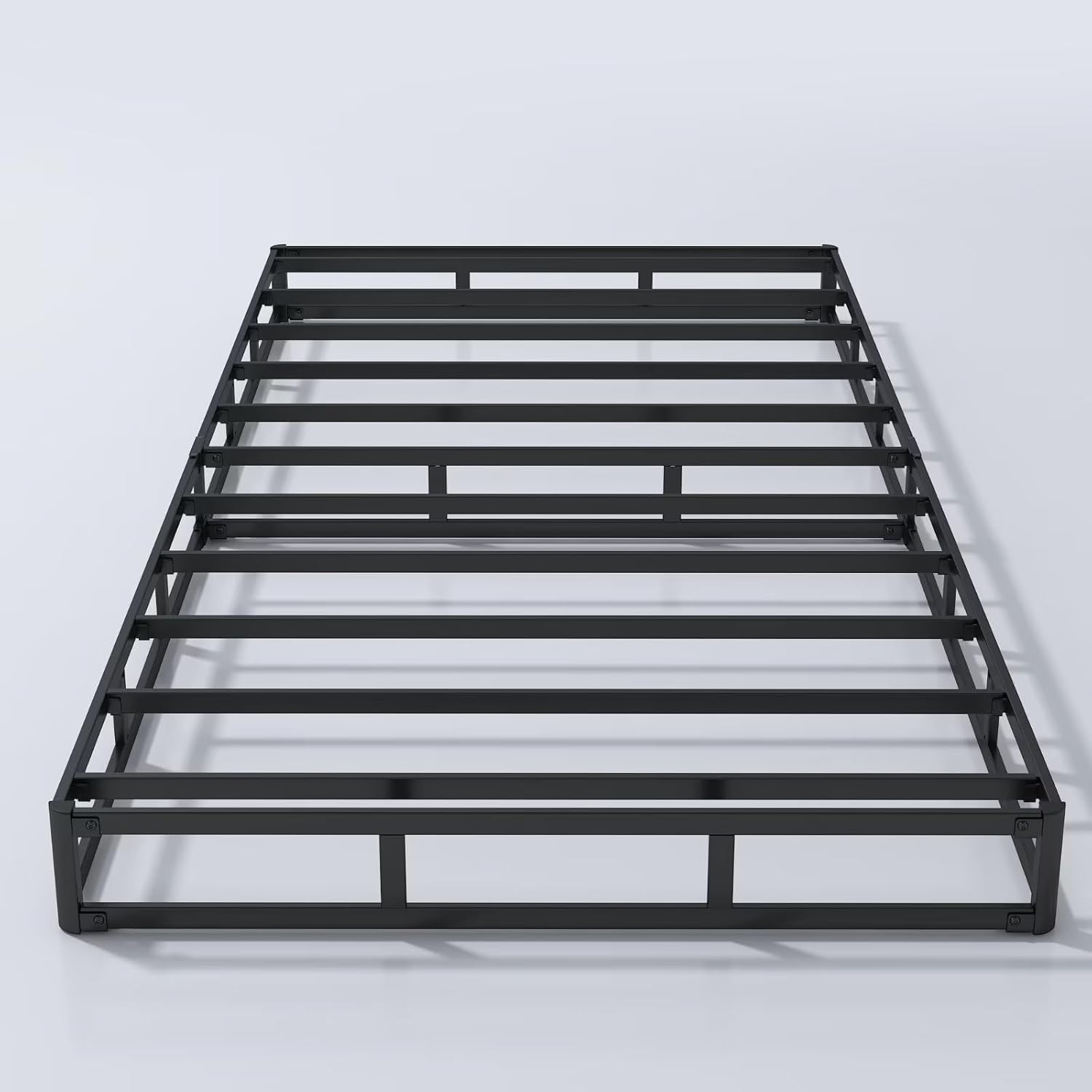 Base de colchón de metal resistente de 5 pulgadas, capacidad máxima de peso de
