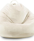 LPMOERA Funda para puf de almacenamiento de animales de peluche (sin relleno),...