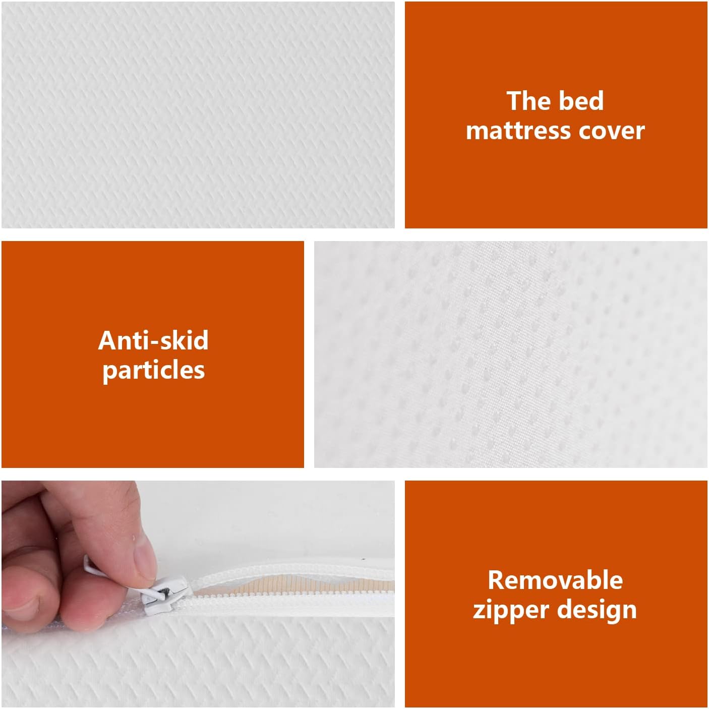 Colchón Queen de espuma viscoelástica de gel de 12 pulgadas con funda de