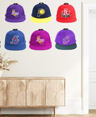 Perchero adhesivo para gorras de béisbol de pared, paquete de 16 ganchos para...