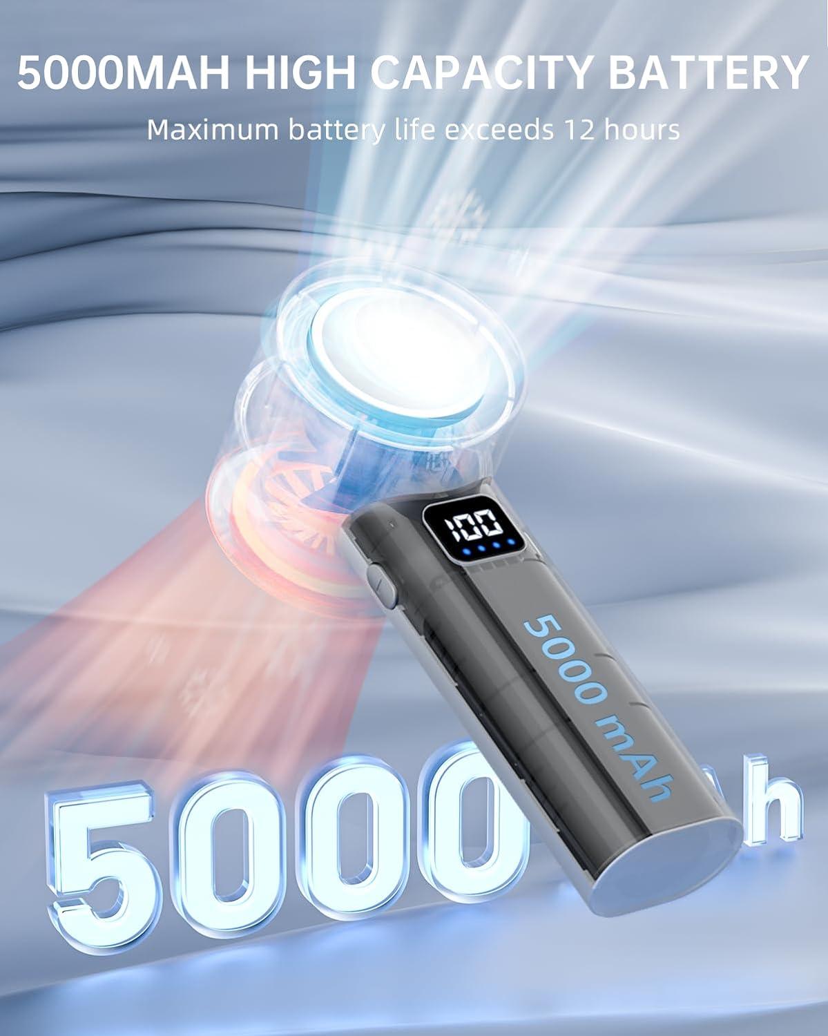 Ventilador de mano portátil, ventilador turbo de alta velocidad, polvo de aire,