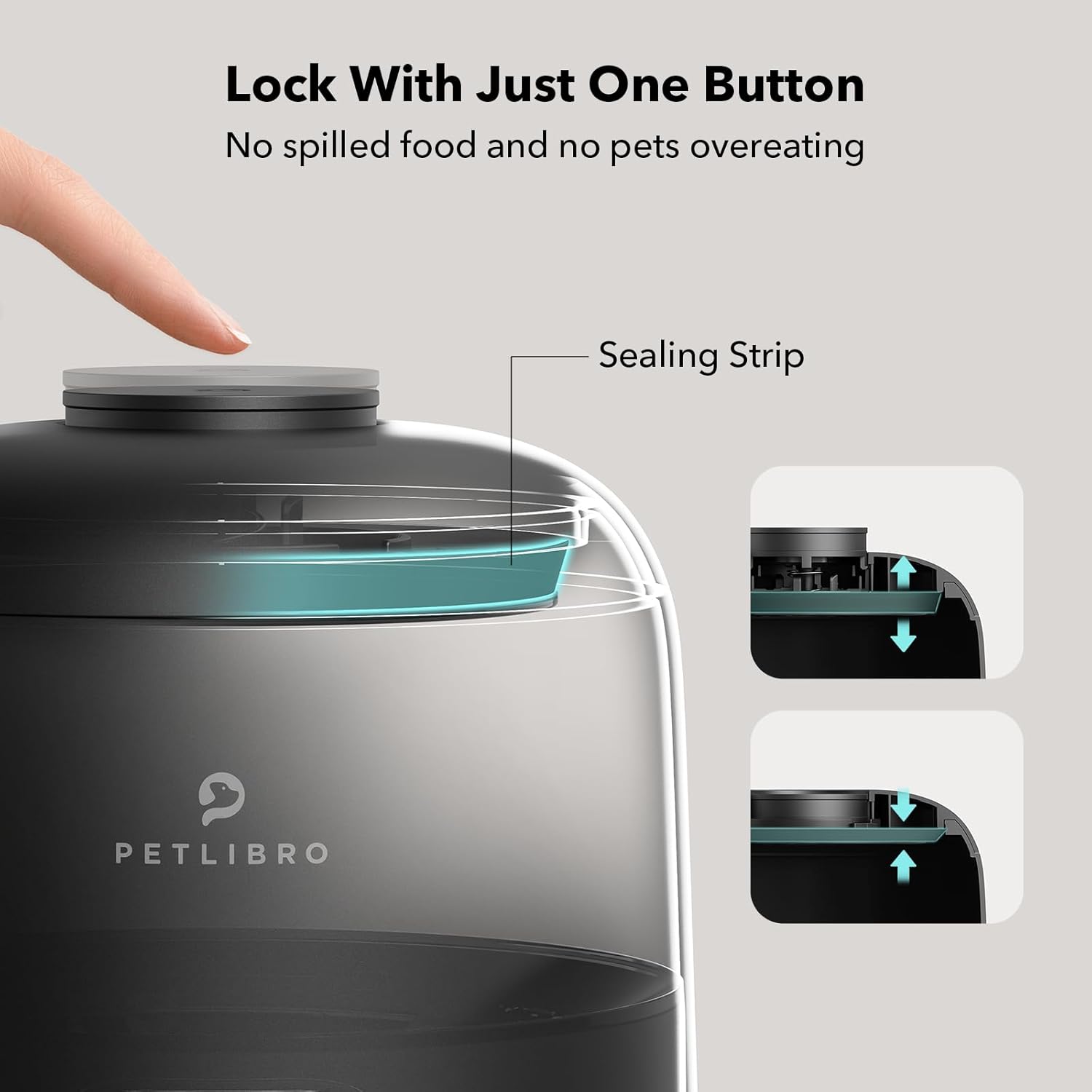 PETLIBRO Comedero automático para gatos, dispensador de comida para gatos,...