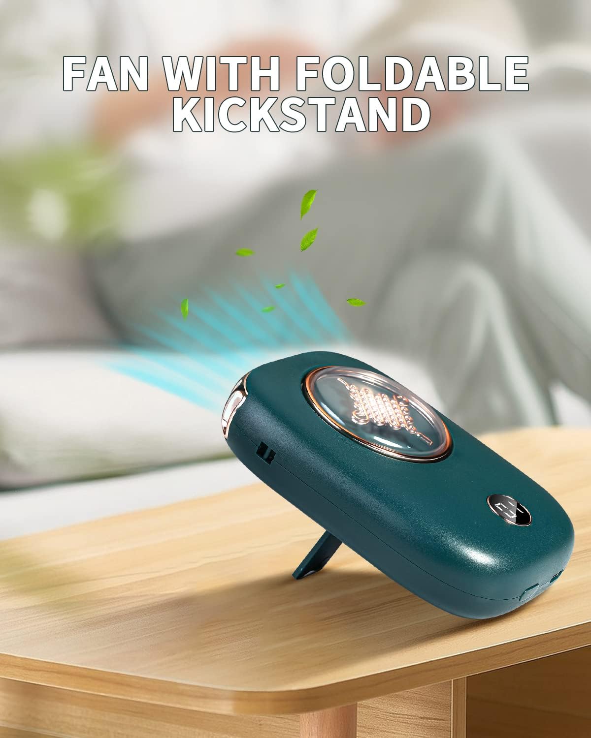 AICase Mini ventilador de cuello personal recargable portátil con batería de 3...