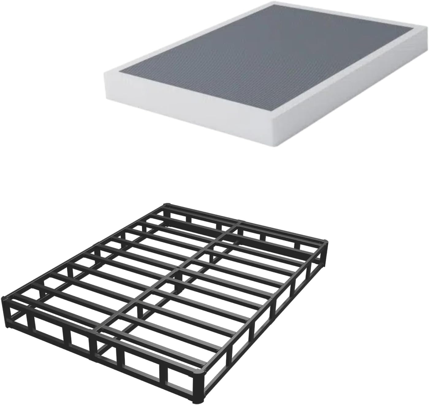 ALDRICH Base de colchón de metal resistente de 5 pulgadas, capacidad máxima de...
