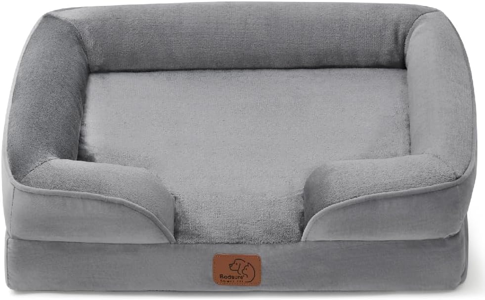 Bedsure - Cama ortopédica mediana para perros, sofá cama impermeable para...