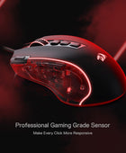 Redragon M612 Predator RGB Mouse para juegos, 8000 DPI con cable óptico con 11...