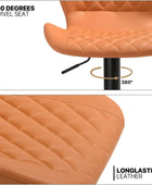 MoNiBloom Moder - Juego de 2 taburetes de bar sin brazos, altura ajustable, de...