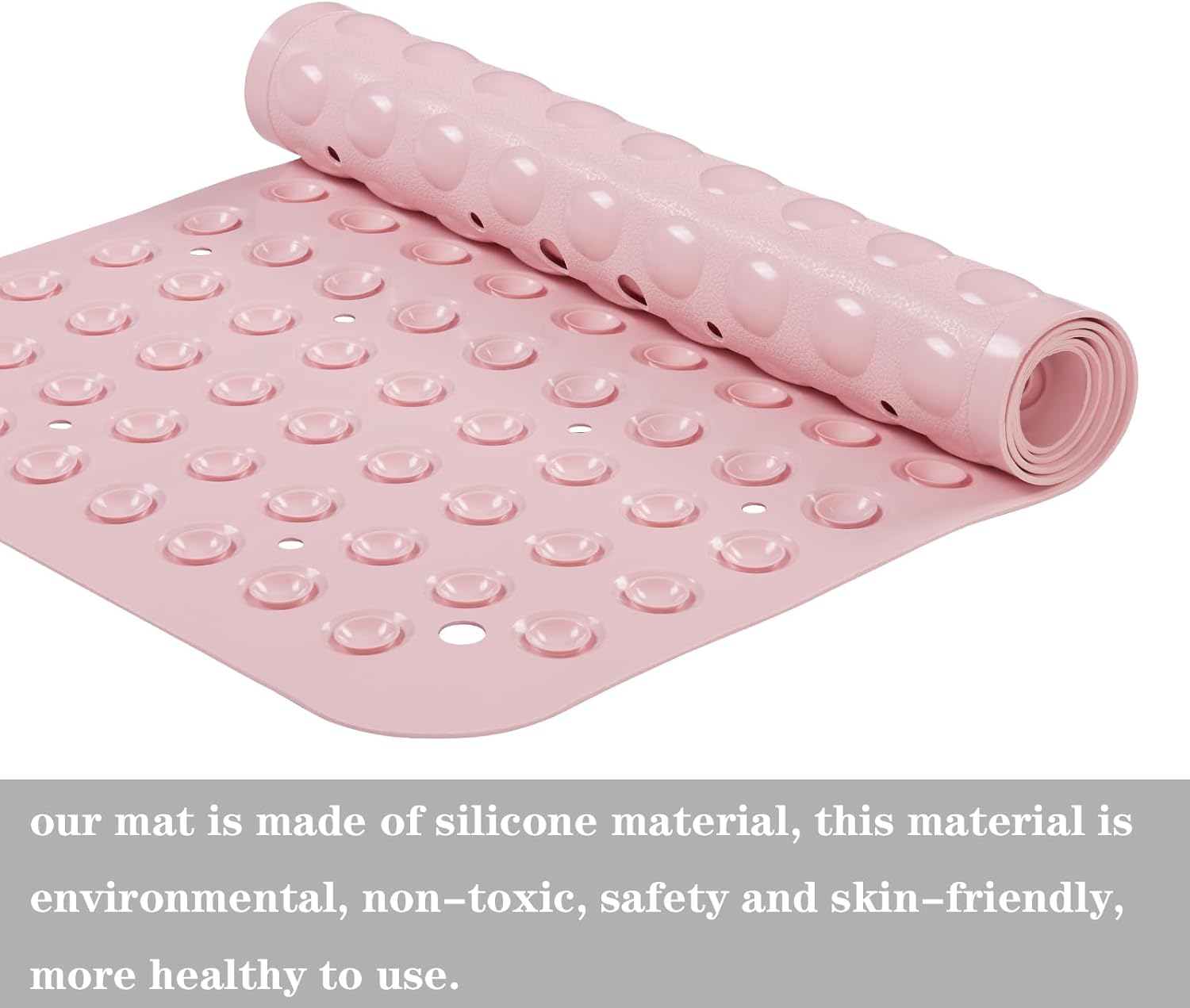YANZIFLY Alfombra de bañera para ducha Alfombrilla de baño de silicona suave de...