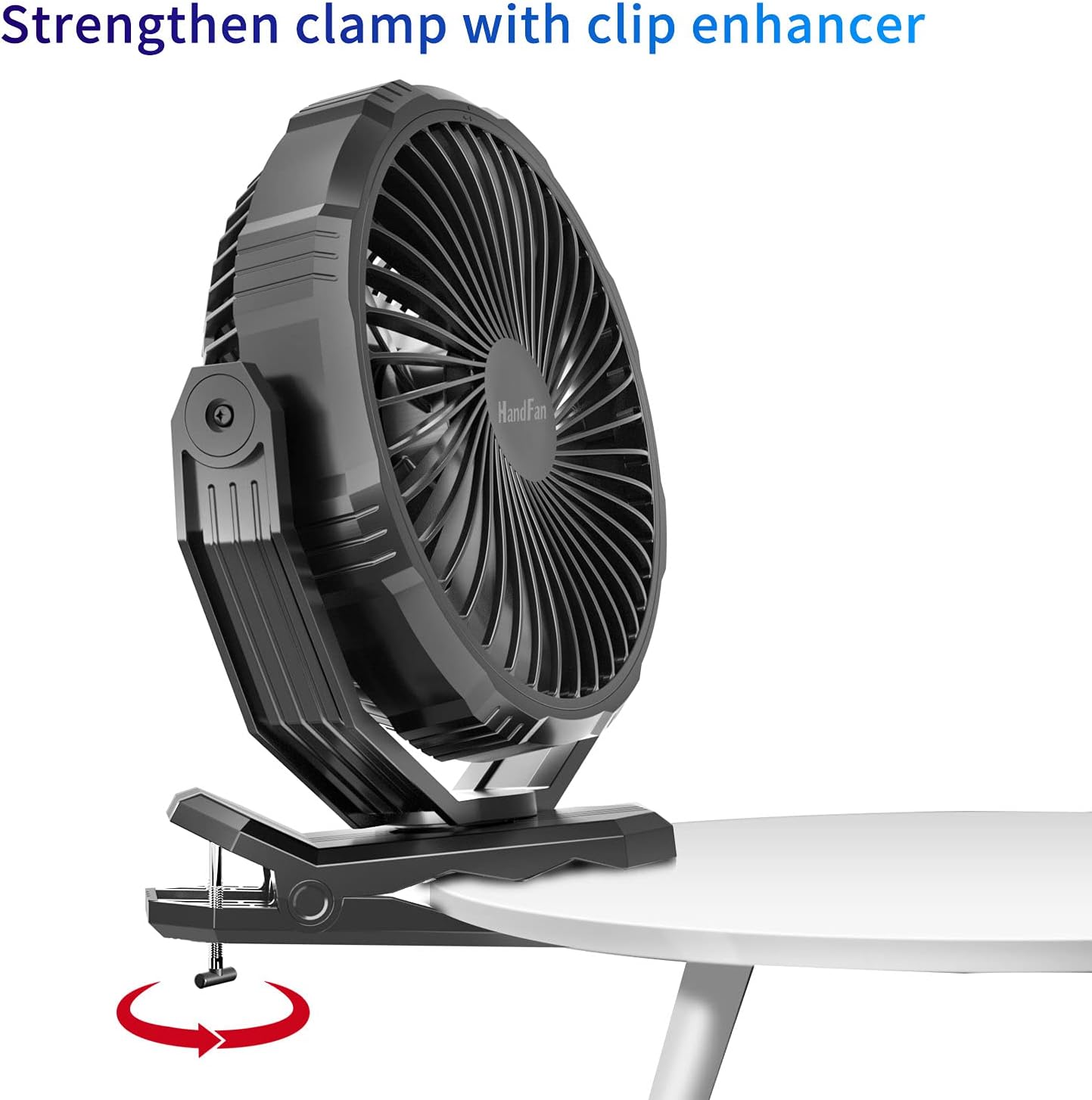 HandFan Ventilador de clip mejorado de 10000 mAh con cargadorpotenciador de...