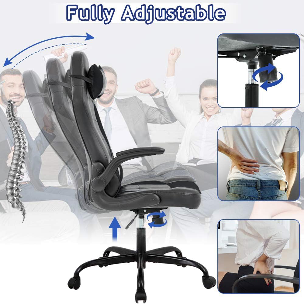 Silla de computadora para videojuegos, silla de escritorio de oficina para...