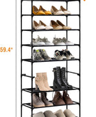 Youdesure Zapatero alto para 20 pares, estante de zapatos resistente que ahorra...