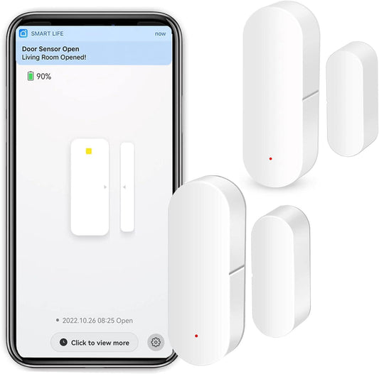 Sensor de ventana de puerta WiFi sensor de contacto inteligente con alertas de