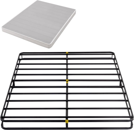 Somier de metal de 5 pulgadas con montaje rápido, base de colchón resistente,