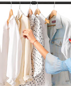 Perchero para colgar en la pared, 48 pulgadas, barra de ropa desmontable de...