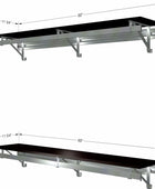 Sistema de armario doble para colgar, 60 in, Espresso
