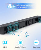 Barra de sonido, altavoces de graves para Smart TV con subwoofer dual sistema...