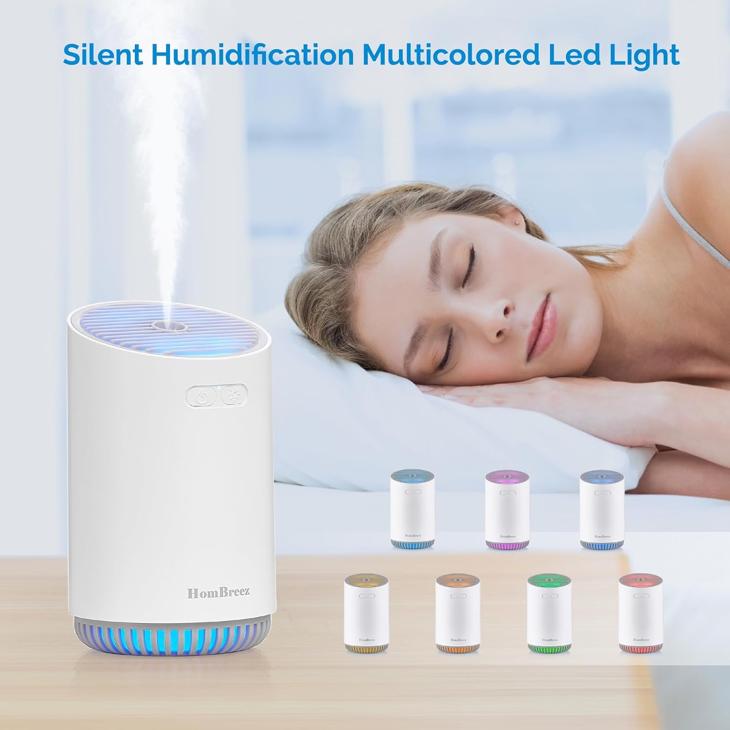 Mini humidificador, humidificador de niebla fría para bebé, humidificador de...