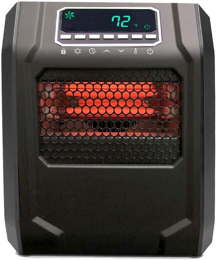 Lifesmart Calentador eléctrico infrarrojo de cuarzo de 4 elementos para...