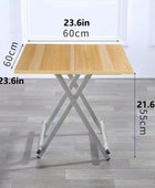 Mesa plegable para TV, mesas de comedor de madera, mesa auxiliar portátil para