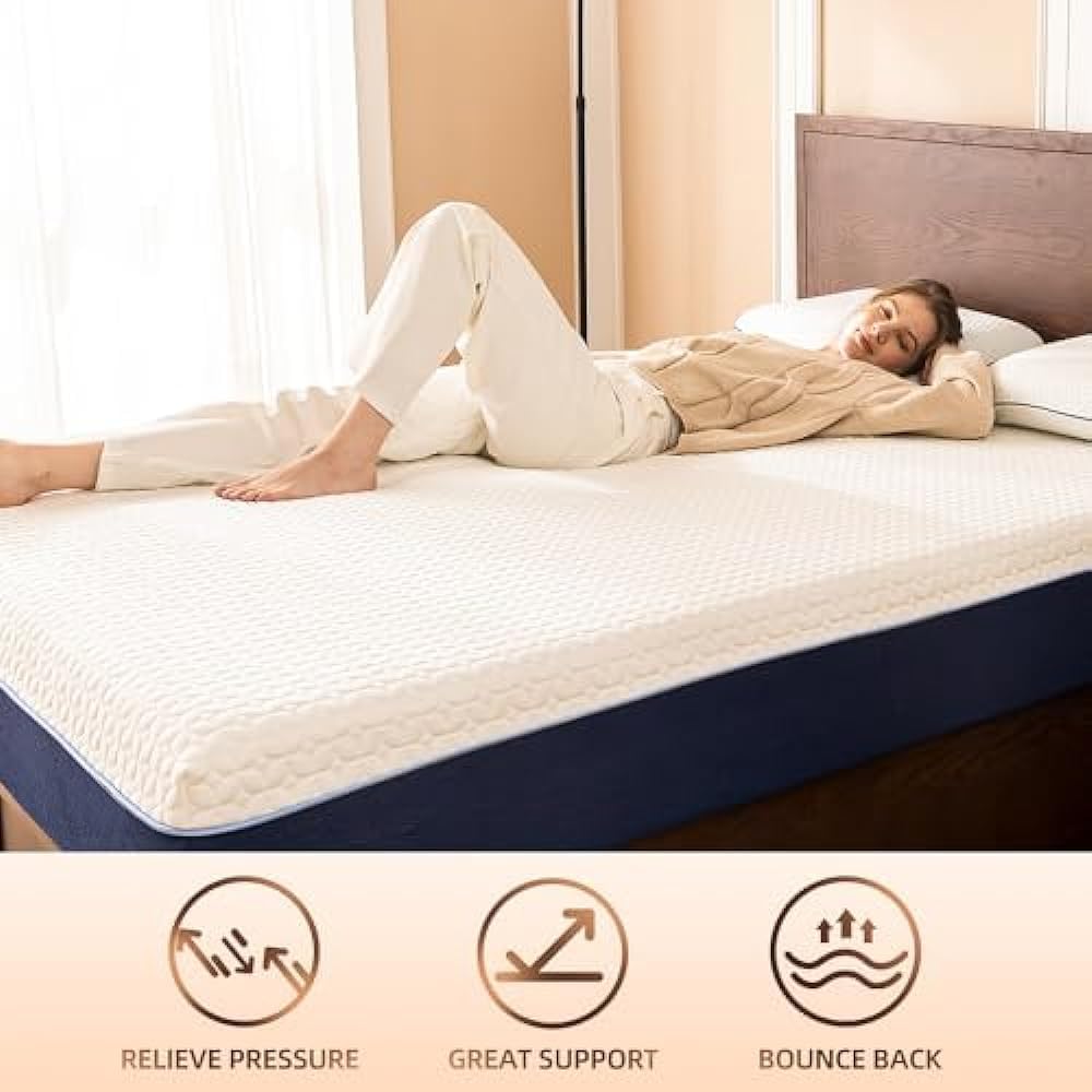 Twin XL Mattress,6 Inch Memory Foam Mattress in a Box,Cool Gel-Infusion for