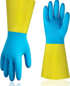 Vgo... Guantes de limpieza,Lavavajillas,Cocina,Resistente,Reutilizables